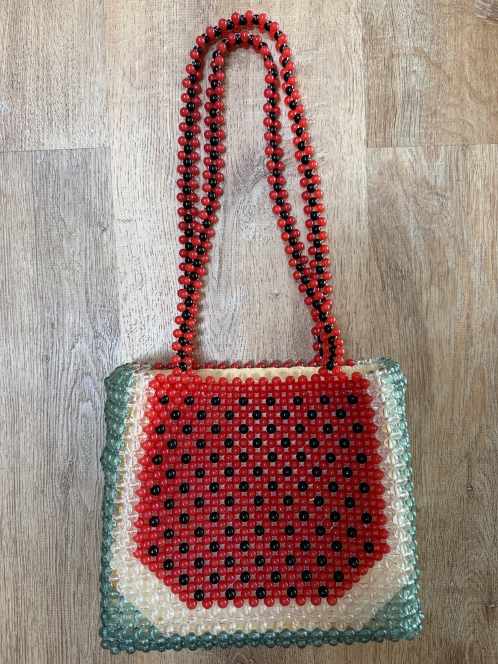 Cynthia Rowley Beaded watermelon Square Shoulder Bag - Women